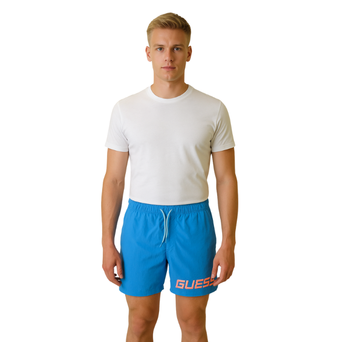 GUESS F5GT12WH1C2 ERKEK ŞORT  MAVİ