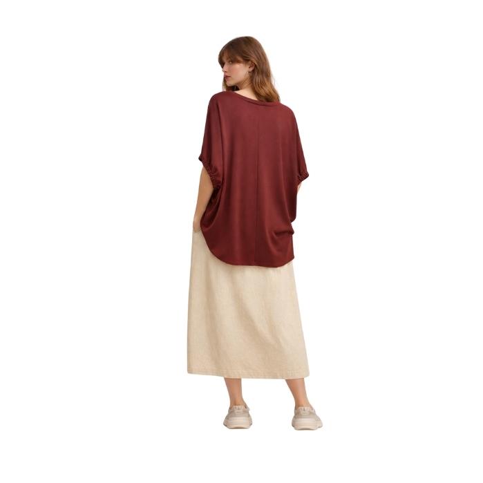 ON FASHION 64314 KADIN BLUZ  BORDO