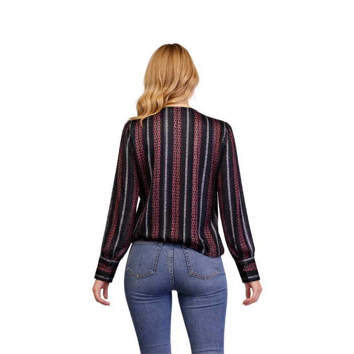 EKOL 03063 KADIN BLUZ  SİYAH