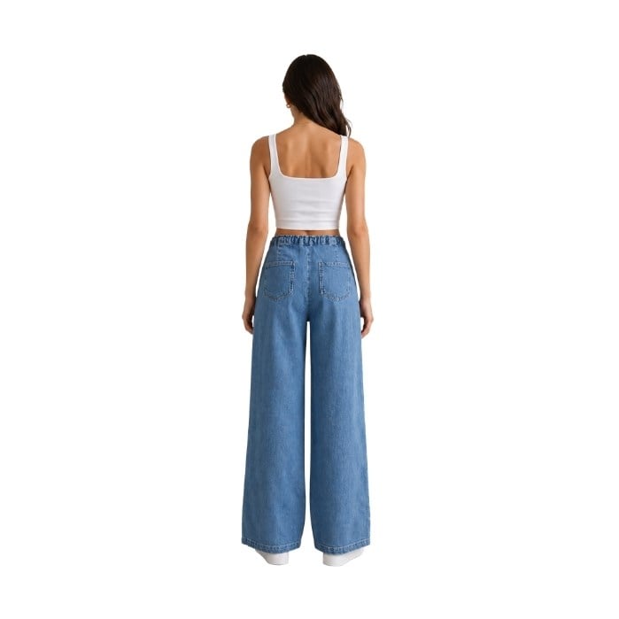 LACARINO 7612-RELAXFIT KADIN PANTOLON  A. MAVİ