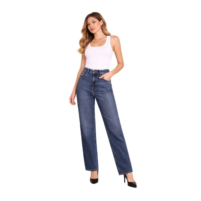 LACARINO 8117 KADIN PANTOLON  K.MAVİ
