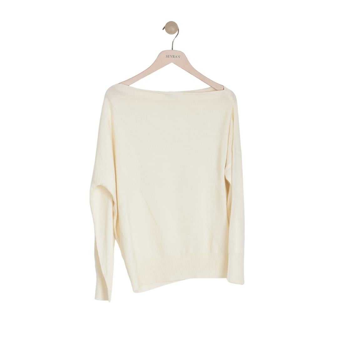 LAL KNITWEAR 80003 KADIN BLUZ  EKRU