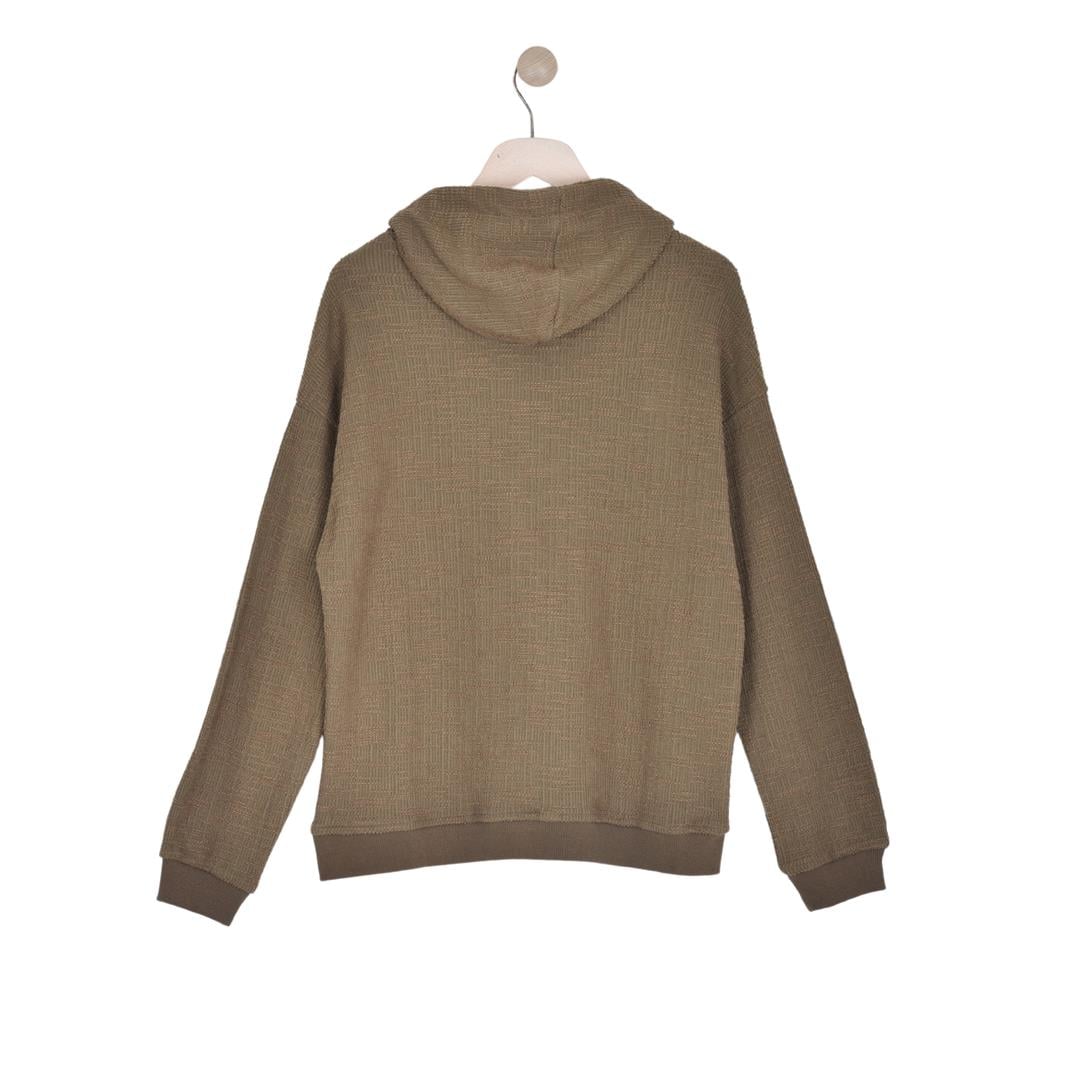 FIVE POCKET FP23B6009-KAPŞONLU ERKEK SWEATSHIRT  HAKİ
