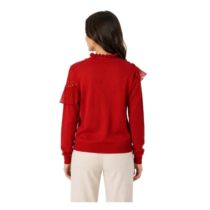 TWOMAİL K4TBL22649 KADIN BLUZ  KIRMIZI