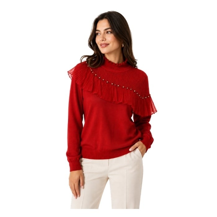 TWOMAİL K4TBL22649 KADIN BLUZ  KIRMIZI