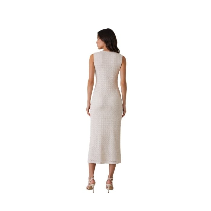 VERO MODA 10329754 KADIN ELBİSE  EKRU