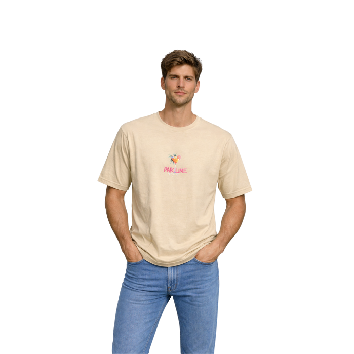 ONLY & SONS 22035586 ERKEK T-SHIRT  BEJ