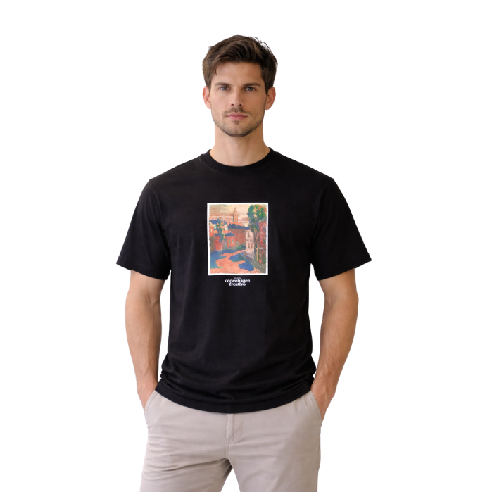 JACK AND JONES 12273494 ERKEK T-SHIRT  SİYAH