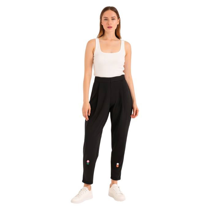 GLORIEN 8003 KADIN PANTOLON  SİYAH