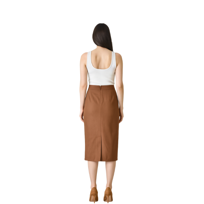 CHILIA 30446 KADIN PANTOLON  KAHVE