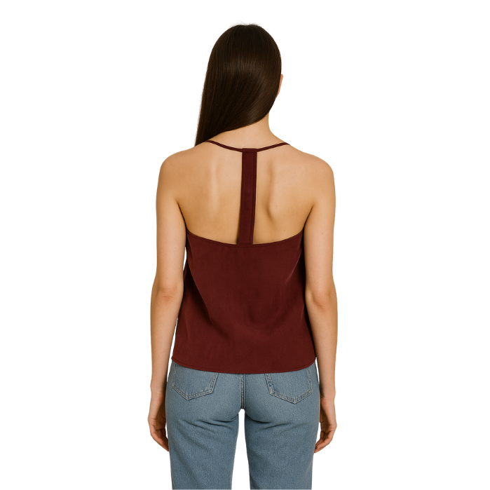 CHILIA 30500 KADIN BLUZ  BORDO