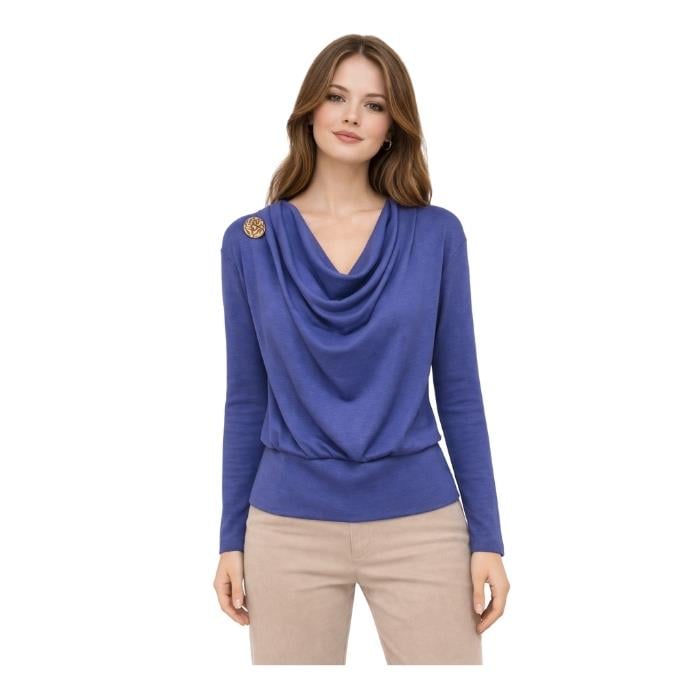 CHILIA 70843 KADIN BLUZ  İNDİGO