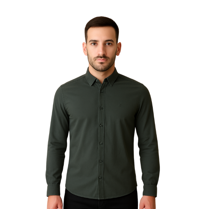 MAVI JEANS M0211091-85370 ERKEK GÖMLEK  K.YEŞİL