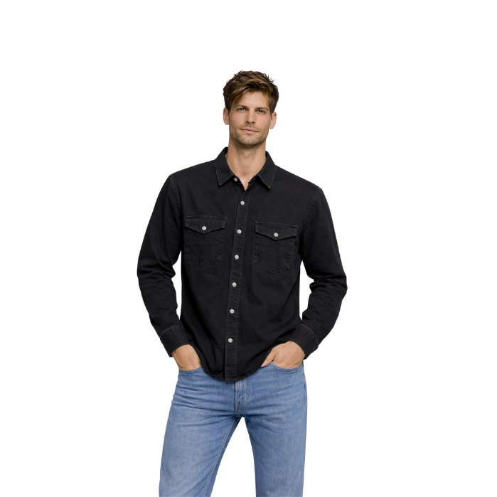 MAVI JEANS M0210909-87934 ERKEK GÖMLEK  SİYAH