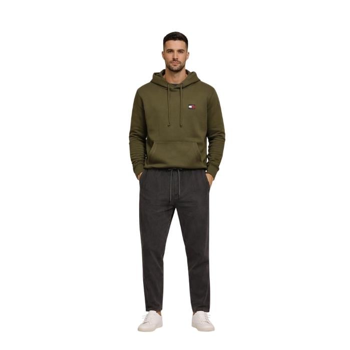 TOMMY JEANS DM0DM20258 ERKEK SWEATSHIRT  YEŞİL