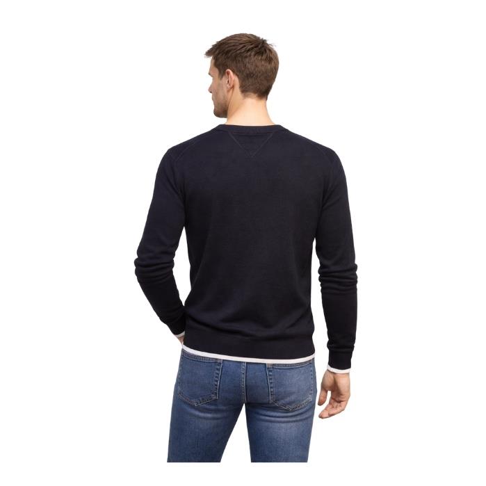 TOMMY JEANS MW0MW38336 ERKEK TRİKO  MAVİ