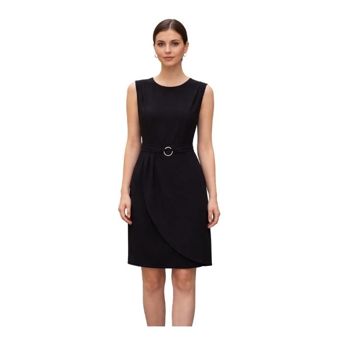 CARINO 6334 KADIN ELBİSE  SİYAH