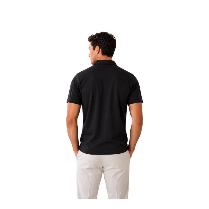 MANCHE 21-9637 ERKEK T-SHIRT  SİYAH