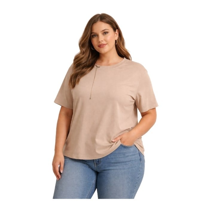 FAIK SONMEZ UW26TSH087 KADIN T-SHIRT  TAŞ