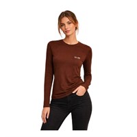 VENA 200766 KADIN T-SHIRT  KAHVE