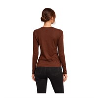 VENA 200766 KADIN T-SHIRT  KAHVE