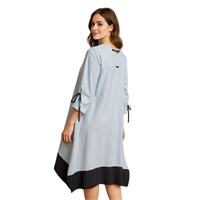 BIZEFASHION 25SS-BZ2035 KADIN ELBİSE  BUZ MAVİSİ