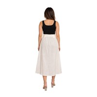 BIZEFASHION 26SS-BC7054 KADIN ETEK  BEYAZ