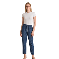 DOUBLE.TT 2182 KADIN PANTOLON  MAVİ