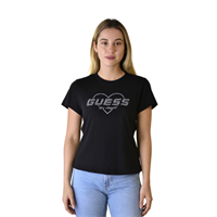 GUESS V5GI10K9RM1 KADIN T-SHIRT  SİYAH