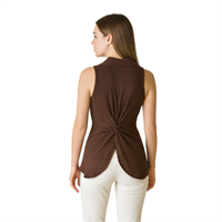 NOCTURNE 6132 KADIN BLUZ  KAHVE