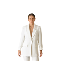 AYHAN 90845 KADIN CEKET  BEYAZ