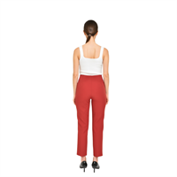 AYHAN 70609 KADIN PANTOLON  BORDO