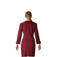 AYHAN 62107 KADIN ELBİSE  BORDO