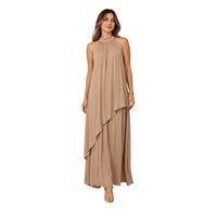 İTA&LİX PL-W02G0734 KADIN ELBİSE  CAMEL