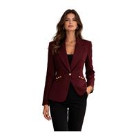 EKOL 05017 KADIN CEKET  BORDO