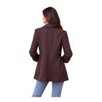 EKOL 05179 KADIN CEKET  BORDO