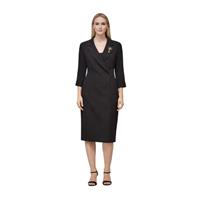 EKOL 04013 KADIN ELBİSE  SİYAH