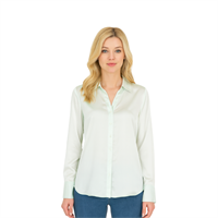 EKOL 01002 KADIN BLUZ  EKRU