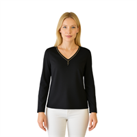 EKOL 03120 KADIN BLUZ  SİYAH