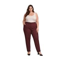 EKOL 05531 KADIN PANTOLON  BORDO