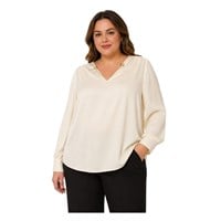 EKOL 03618 KADIN BLUZ  BEYAZ