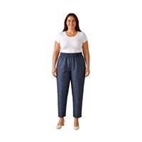 EKOL 07562 KADIN PANTOLON  İNDİGO