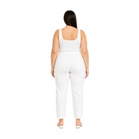 SEVDA 511-58 KADIN BÜYÜK BEDEN PANTOLON  BEYAZ