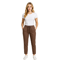 LACARINO 7589 KADIN PANTOLON  KAHVE