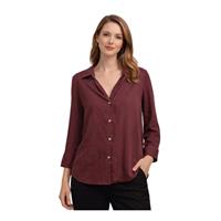 ALL MARİNE 26KJJ55172 KADIN GÖMLEK  BORDO