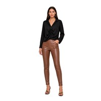 OROVERDE LEATHER KADIN TAYT  TABA