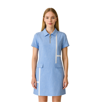 İN Dİ GO EL8237 KADIN ELBİSE  MAVİ