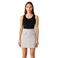 İN Dİ GO ET8074 KADIN ETEK  MAVİ