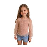 ESCABEL 35803-C ÇOCUK BLUZ  ALTIN