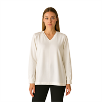 LAL KNITWEAR 11409 KADIN SWEATSHIRT  EKRU